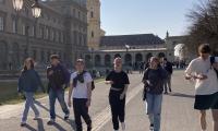 Seks EUX-elever på sightseeing